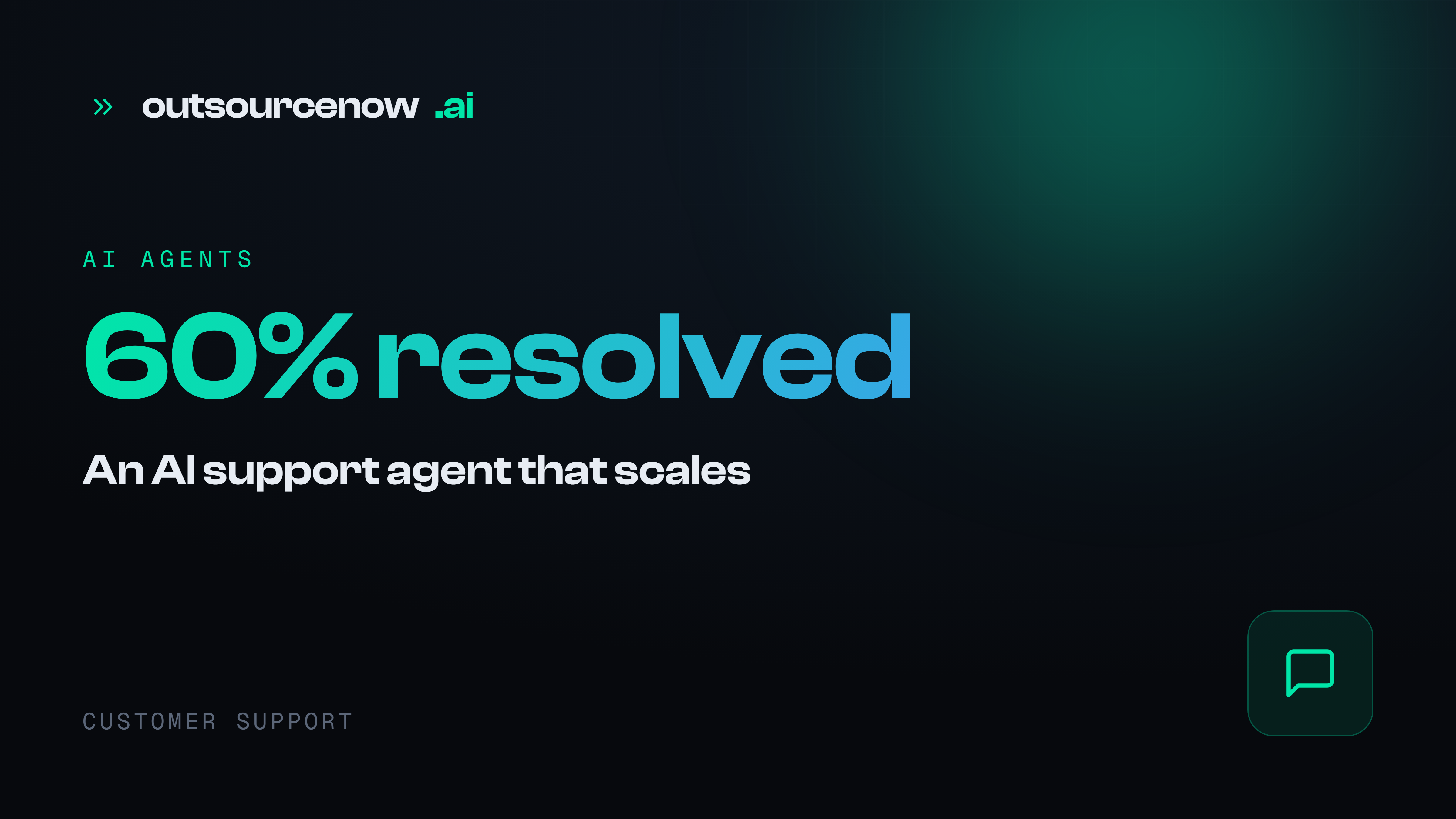 AI support agent — outsourcenow.ai case study