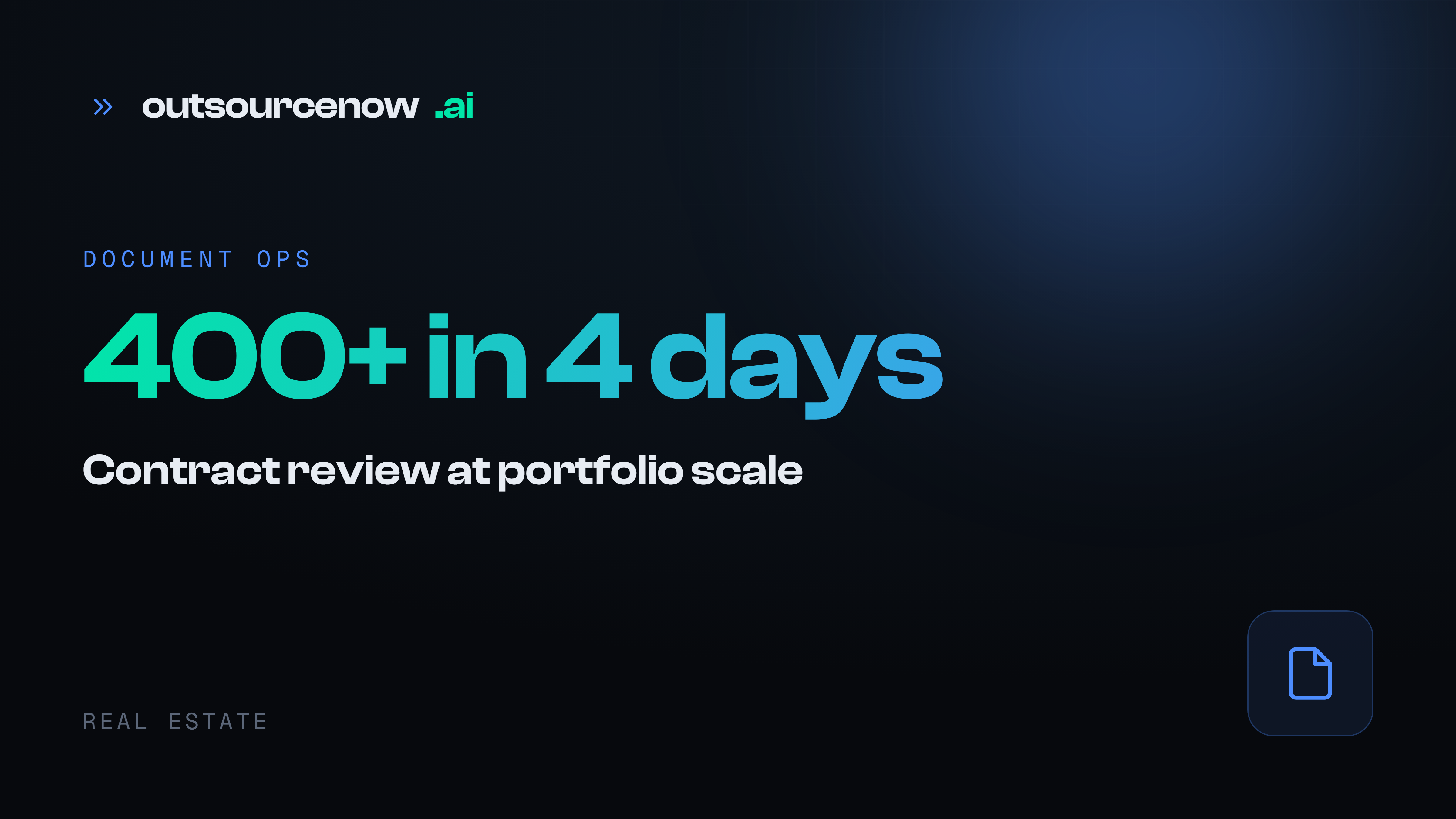 Contract review pipeline — outsourcenow.ai case study